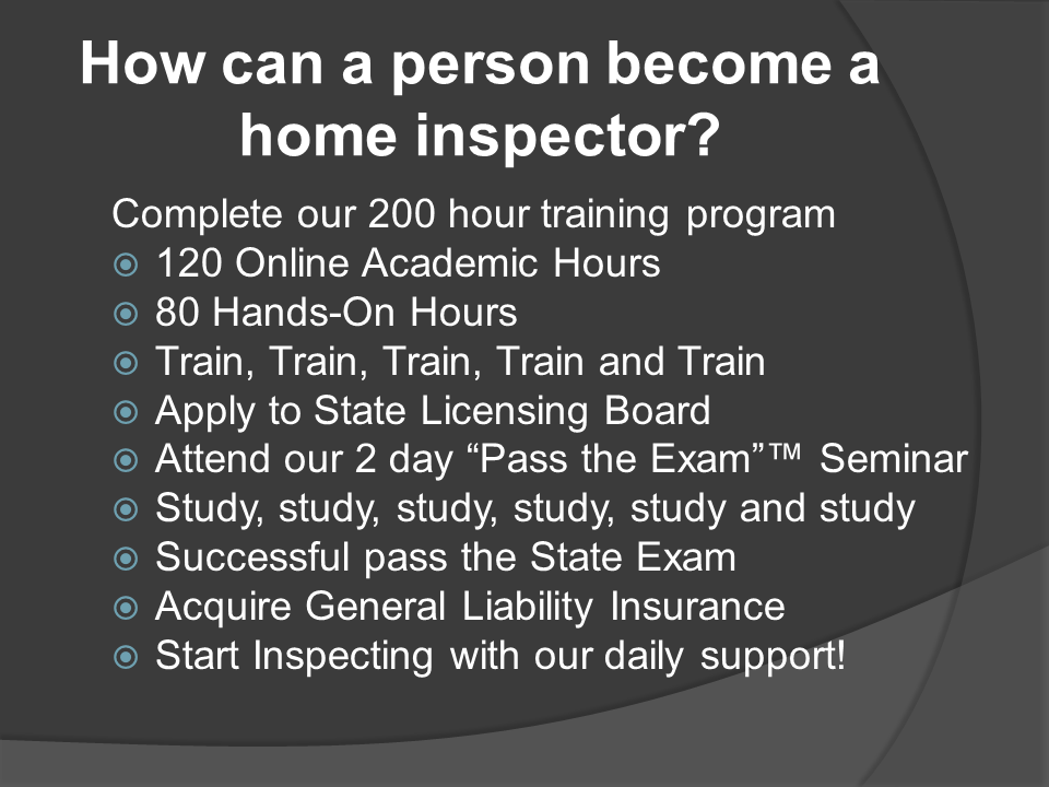 The Home Inspection Training Center